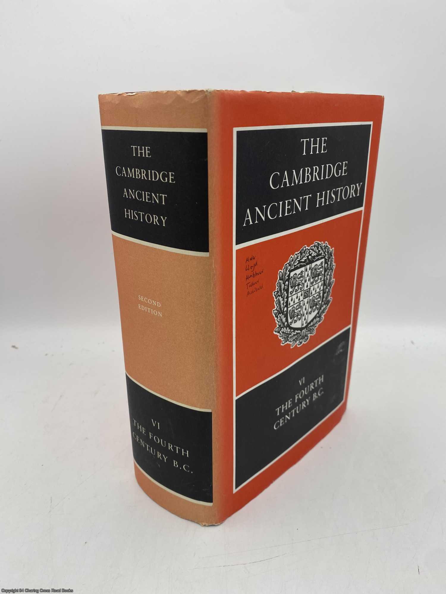 Lewis, D M; Boardman, John - The Cambridge Ancient History Vol VI Fourth Century B.C.