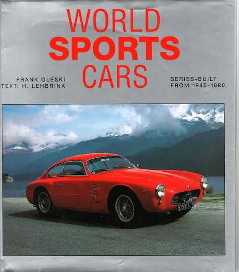 World Sports Cars: Series Built from 1945-1980