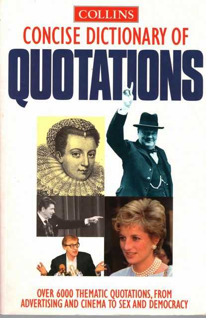 Collins Concise Dictionary of Quotations