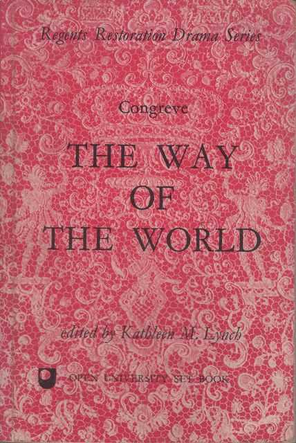 The Way of the World [Regents Restoration Drama Series]