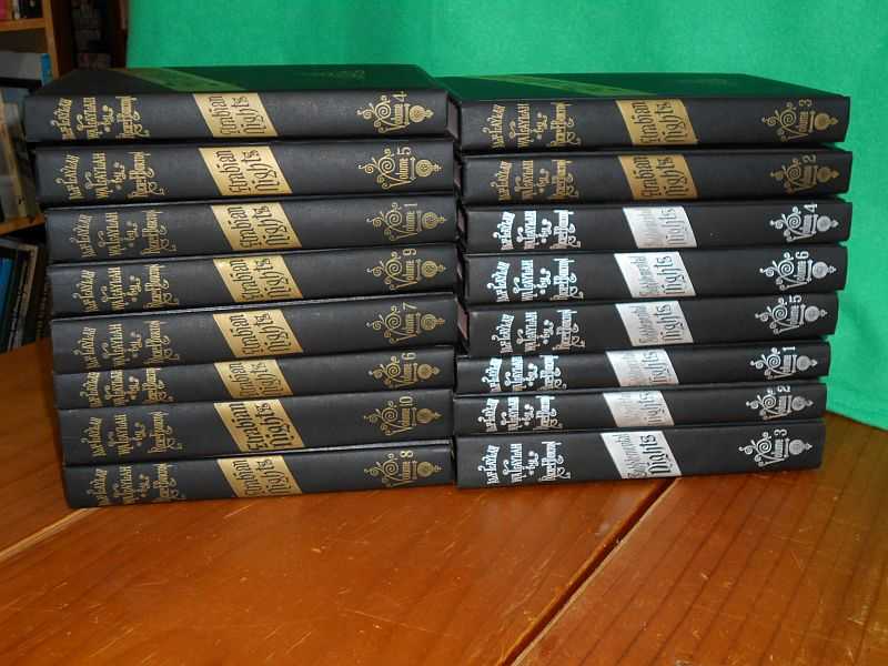 The Book of the Thousand and One Nights: A Plain and Literal Translation of the Arabian Nights Entertainments. 16 Volume Set including 6 supplemental volumes