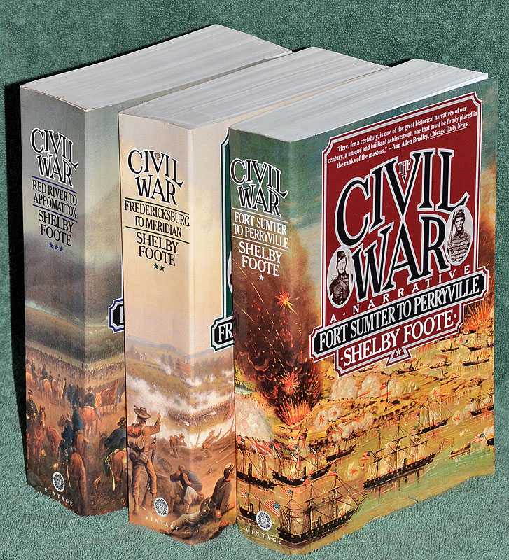 The Civil War : A Narrative . 3 volumes complete