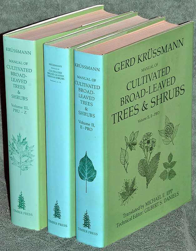 Manual of Cultivated Broad-Leaved Trees & Shrubs. 3 Vol set