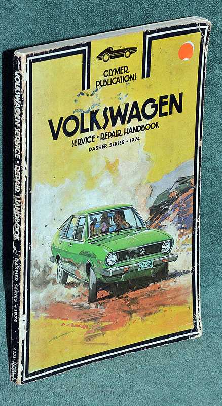 Volkswagen Service Repair Handbook Dasher Series 1974