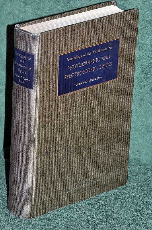 Proceedings of the Conference on Photographic and Spectroscopic Optics: Vol 4 Supplement 1, 1965