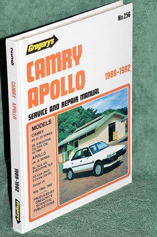 Gregory's Camry Apollo 1989-1992, Holden Apollo JK, JKL Series: Service and Repair Manual. No 256
