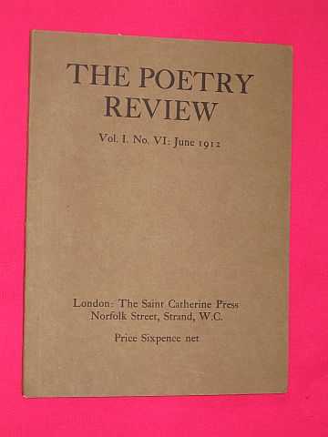 Various - The Poetry Review. Vol. 1 No. VI June 1912: