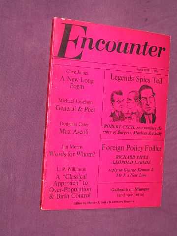 Lasky, M. J. & Thwaite, A. (editors) - Encounter April 1978 : (Vol.1, No. 4)