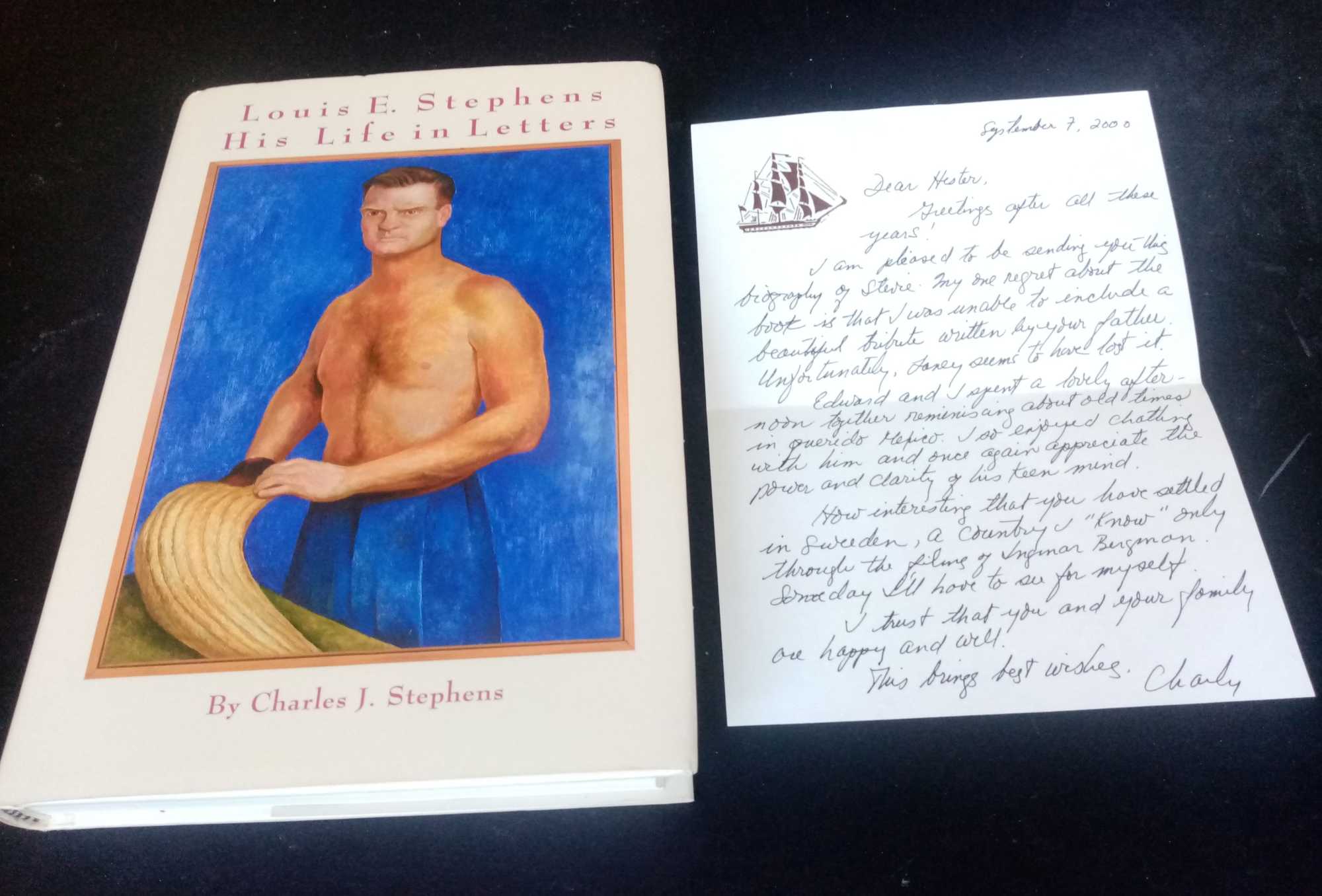 Charles J. Stephens - Louis E. Stephens His Life in Letters   SIGNED/Inscribed