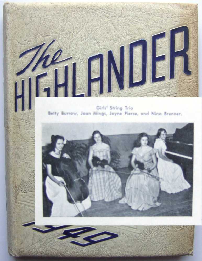 Image for Jayne Mansfield Junior Yearbook (The Highlander: 1949 Highland Park High School, Dallas, Texas)