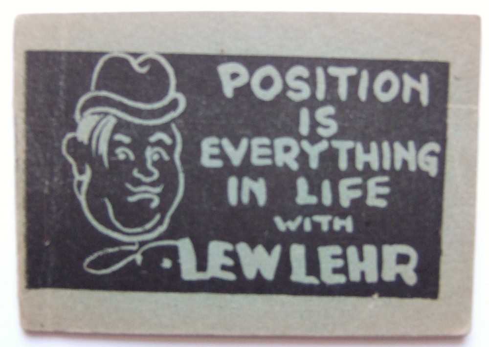 Image for Position is Everything in Life with Lew Lehr (Tijuana Bible, 8-Pager)