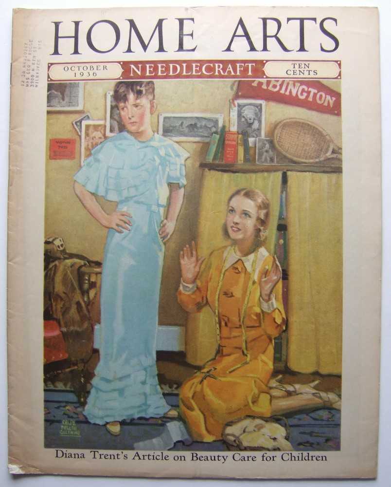 Image for Home Arts - Needlecraft (October, 1936, Volume XXVIII, No. 2) [Drag, Cross-dressing cover]