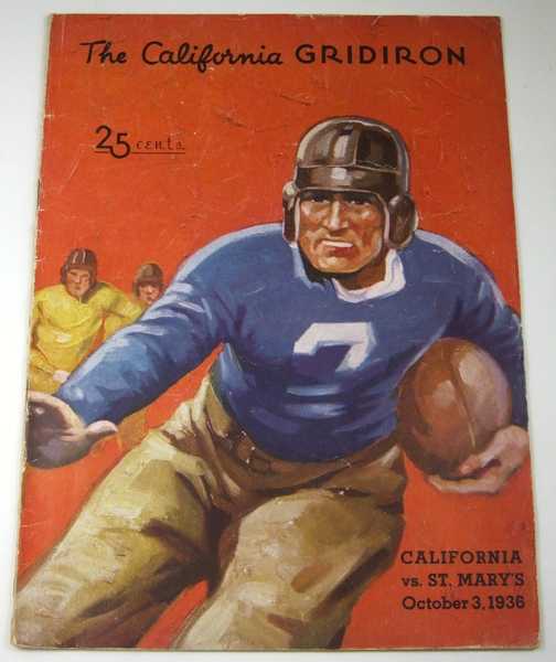Image for The California Gridiron: California vs. St. Mary's, October 3, 1936 (Football Program)