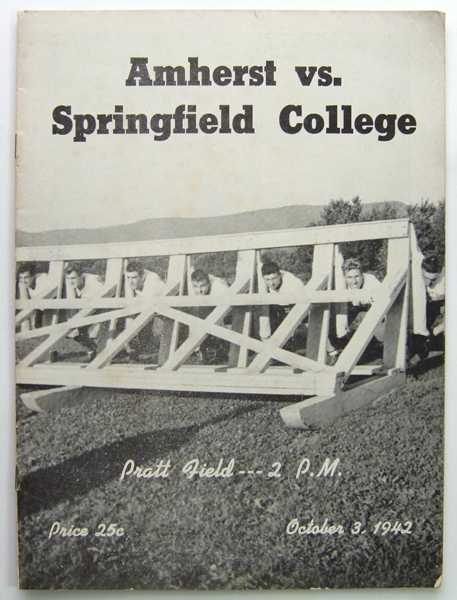 Image for Amherst vs. Springfield College: Official Football Program (October 3, 1942)