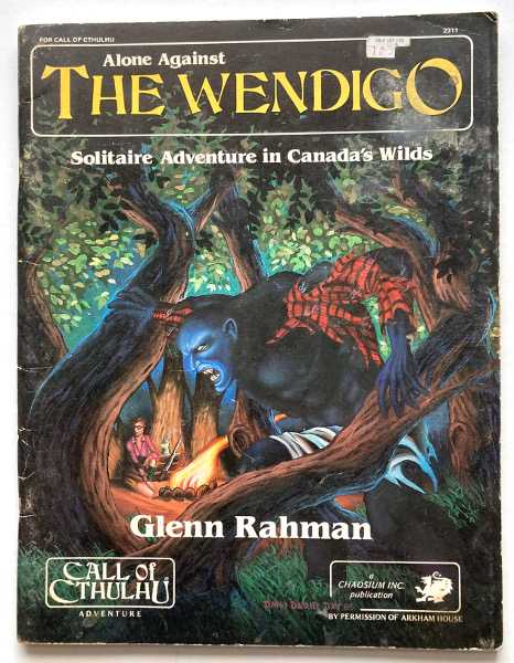 Image for Alone Against the Wendigo: Solitaire Adventure in Canada's Wilds (Call of Cthulhu RPG)
