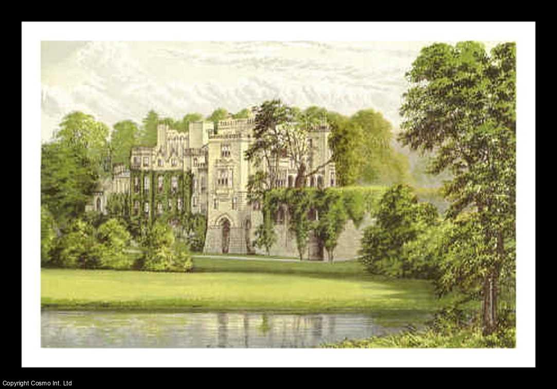 Francis Orpen Morris - Guy's Cliffe, near Warwick, Warwickshire. The House of the Percy family. Antique Colour Print. Published by William MacKenzie 1860.