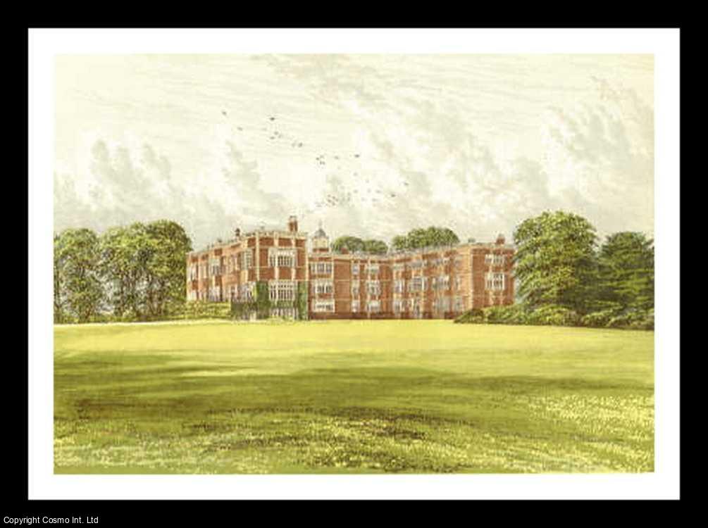 Francis Orpen Morris - Temple Newsam, near Leeds, Yorkshire. The House of the MeynellIngram family. Antique Colour Print. Published by William MacKenzie 1860.