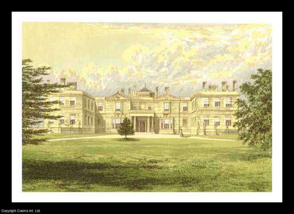 Francis Orpen Morris - Swithland Hall, near Mountsorrell, Leicestershire. The House of the Earls of Lanesborough. Antique Colour Print. Published by William MacKenzie 1860.