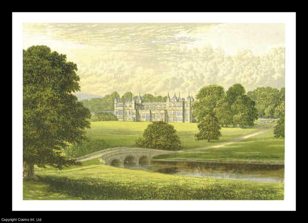 MORRIS, FRANCIS ORPEN - Audley End, near Saffron Walden, Essex. The House of the Braybrooke family. Antique Colour Print.