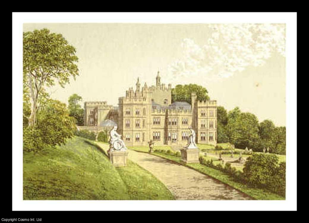 Francis Orpen Morris - Mount Edgcumbe, near Plymouth, Devonshire. The House of the Edgcumbe family. Antique Colour Print. Published by William MacKenzie 1860.