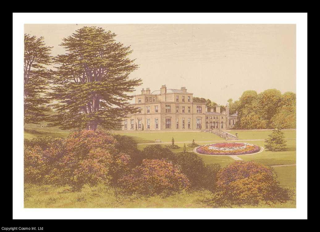 Francis Orpen Morris - Eden Hall, near Penrith, Cumberland. The House of the Musgrave family. Antique Colour Print. Published by William MacKenzie 1860.