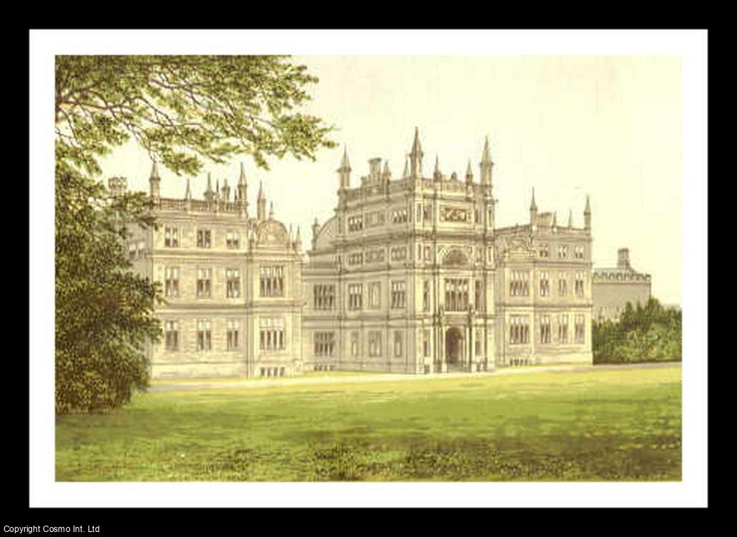 Francis Orpen Morris - Corsham Court, near Corsham, Wiltshire. The House of the Methuen family. Antique Colour Print. Published by William MacKenzie 1860.