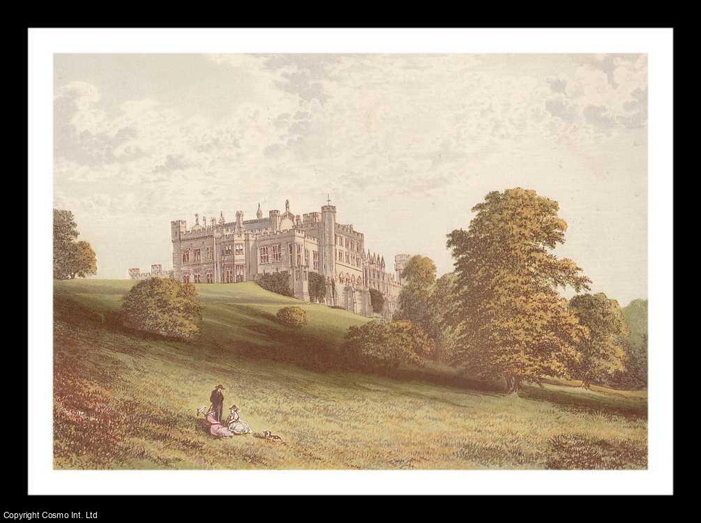 MORRIS, FRANCIS ORPEN - Lambton Castle, Durham. The House of the Earl of Durham. Antique Colour Print.