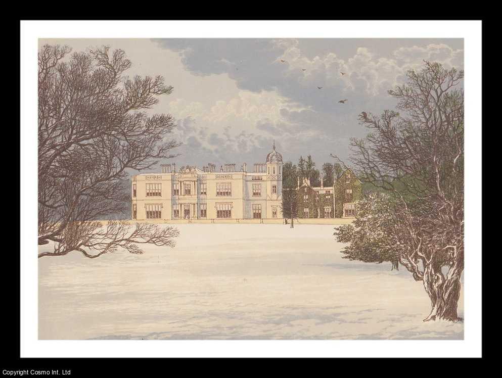 MORRIS, FRANCIS ORPEN - Eshton Hall, near Skipton, Yorkshire. The House of the Wilson family. Antique Colour Print.