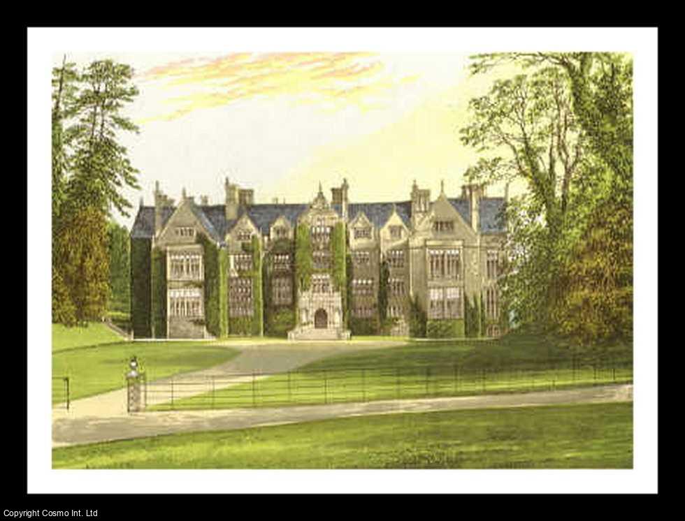 MORRIS, FRANCIS ORPEN - Wroxton Abbey, near Banbury, Oxfordshire. The House of the North family. Antique Colour Print.