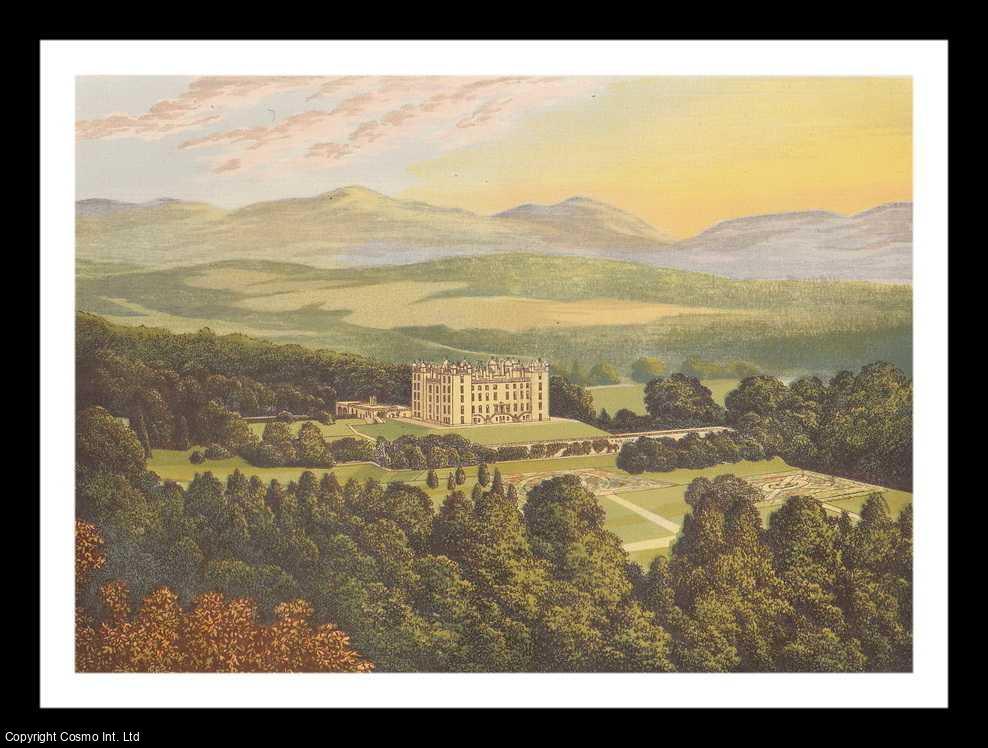 MORRIS, FRANCIS ORPEN - Drumlanrig Castle, Dumfrieshire, Scotland. The House of the Dukes of Buccleuch. Antique Colour Print.