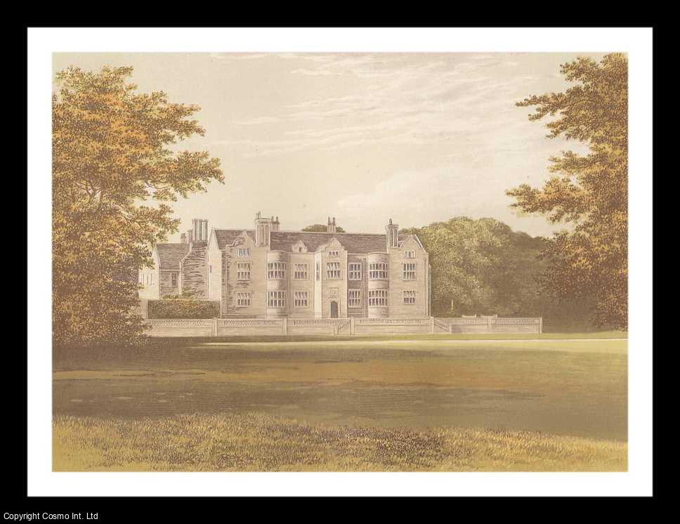 MORRIS, FRANCIS ORPEN - Glynde Place, near Lewes, Sussex. The House of the Viscount Hampden. Antique Colour Print.