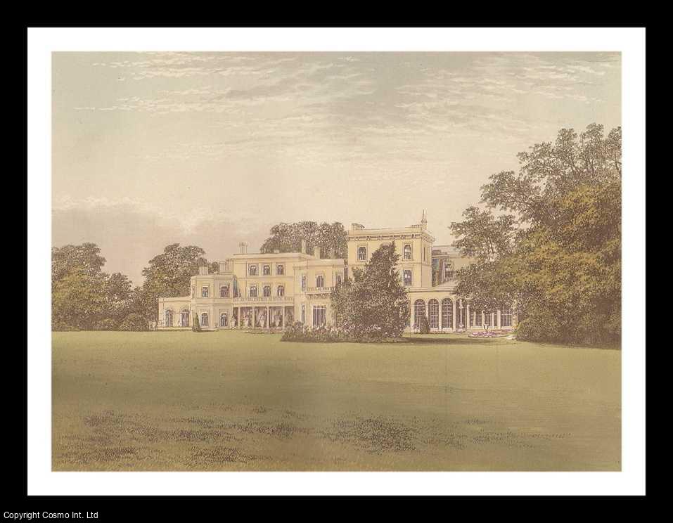 MORRIS, FRANCIS ORPEN - Danesfield House, near Great Marlow, Buckinghamshire. The House of the ScottMurray family. Antique Colour Print.