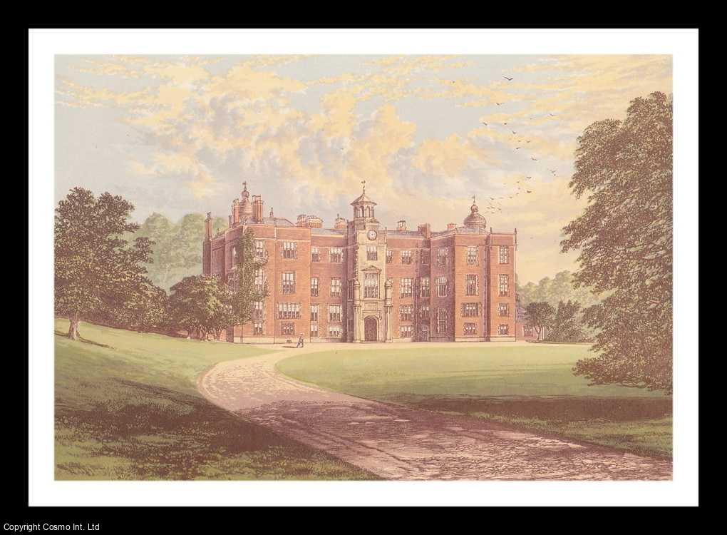 MORRIS, FRANCIS ORPEN - Beaudesert, near Longdon, Staffordshire. The House of the Marquis of Anglesey. Antique Colour Print.