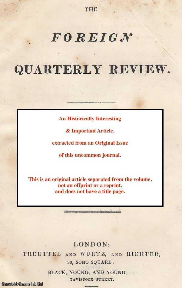 George Moir. - French drama : de Vigny, Hugo. An uncommon original article from the Foreign Quarterly Review 1832.