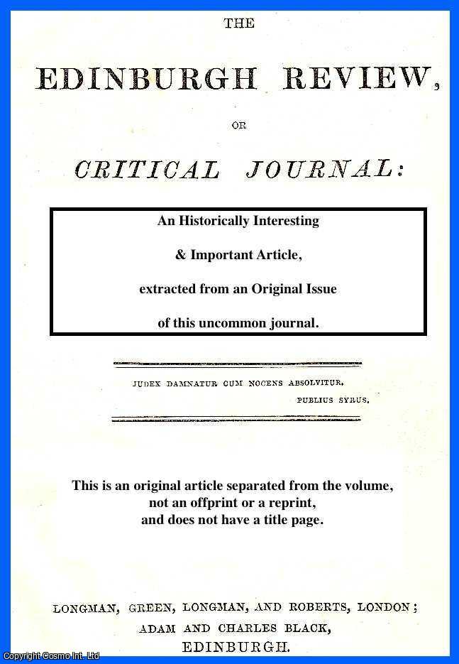 Macvey Napier - Griffith's Travels. An uncommon original article from The Edinburgh Review, 1806.