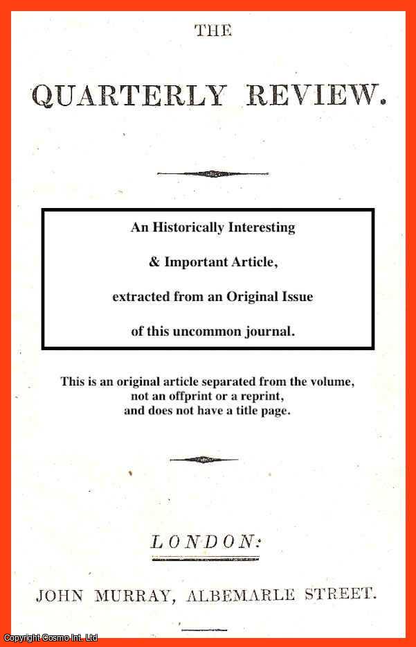 --- - Conolly's overland journey to India. A rare original article from the Quarterly Review, 1834.