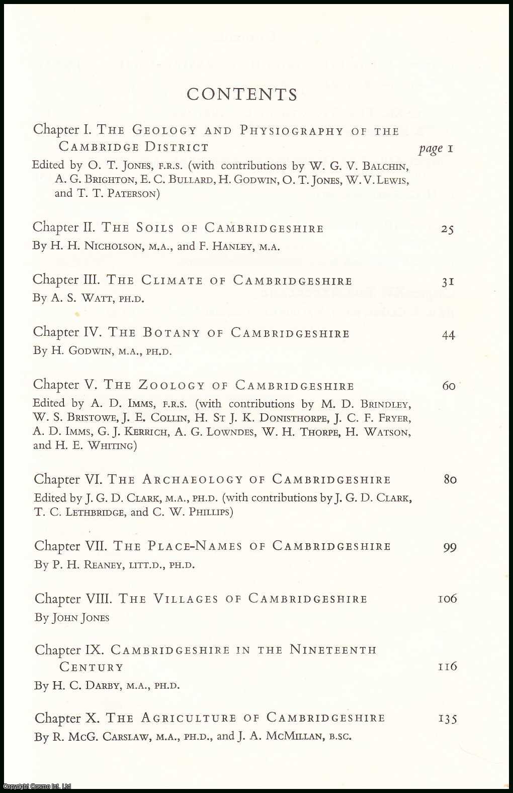 O.T. JONES, F.R.S. - A Scientific Survey of Cambridge and District. 1. The Geology and Physiography of the Cambridge District. An original article from the Report of the British Association for the Advancement of Science, 1938.