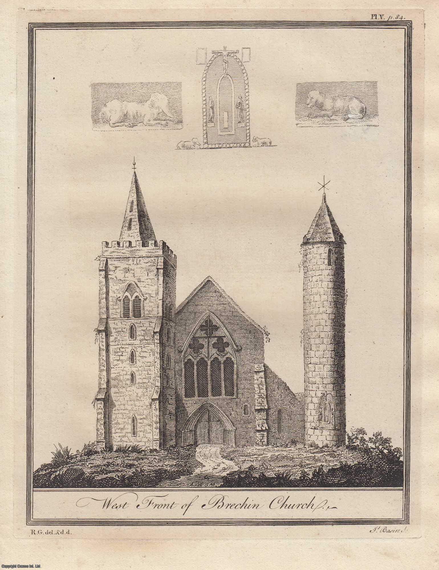 RICHARD GOUGH, ESQ. - Observations on the Round Tower at Brechin, in Scotland. A rare original article from the journal Archaeologia, 1773.