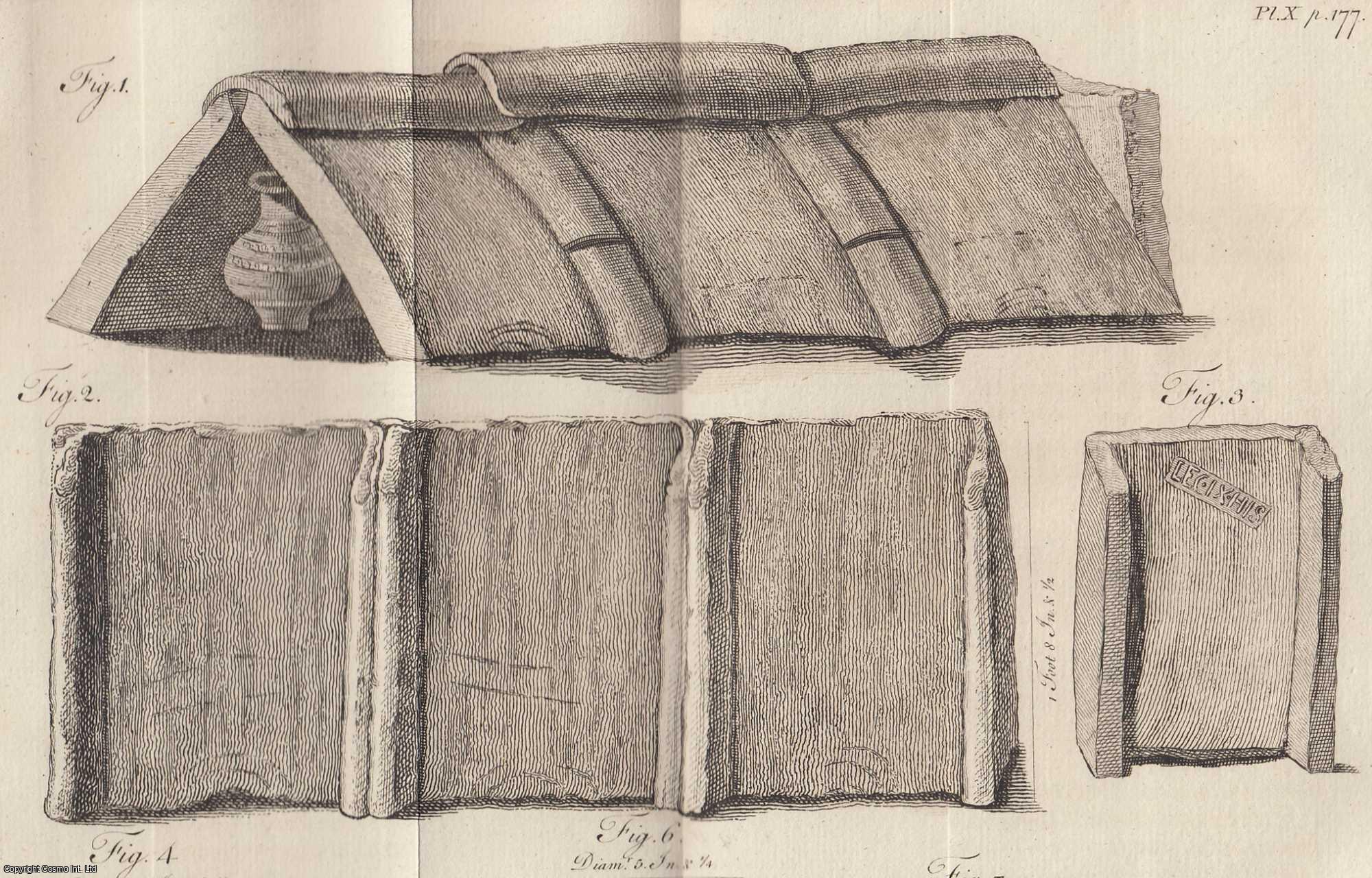JOHN BURTON, M.D. - An Account of a Roman Sepulchre, found near York, in 1768. A rare original article from the journal Archaeologia, 1773.