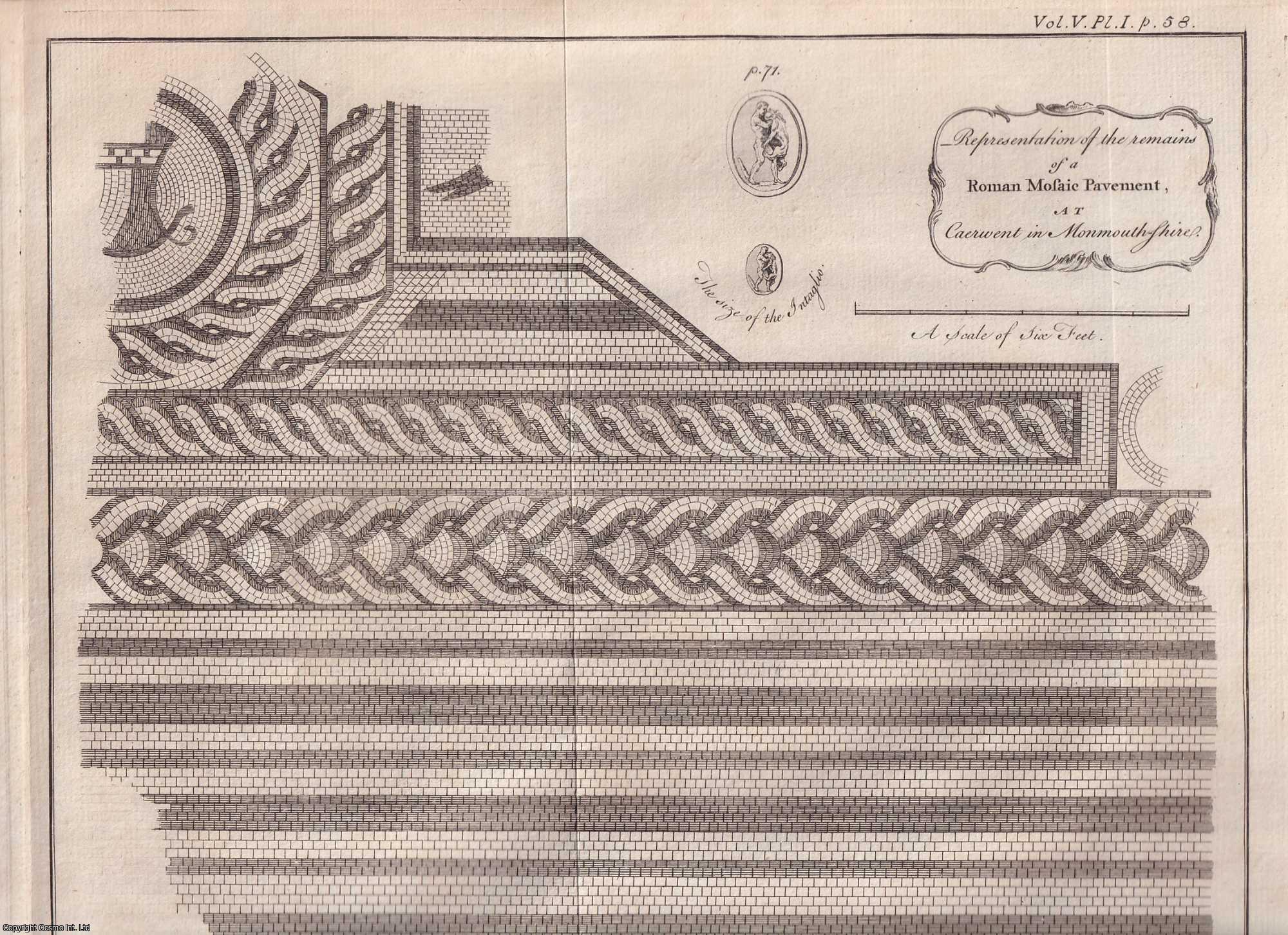 JOHN STRANGE, ESQ. - An Account of some Remains and other Antiquities in Monmouthshire. A rare original article from the journal Archaeologia, 1779.
