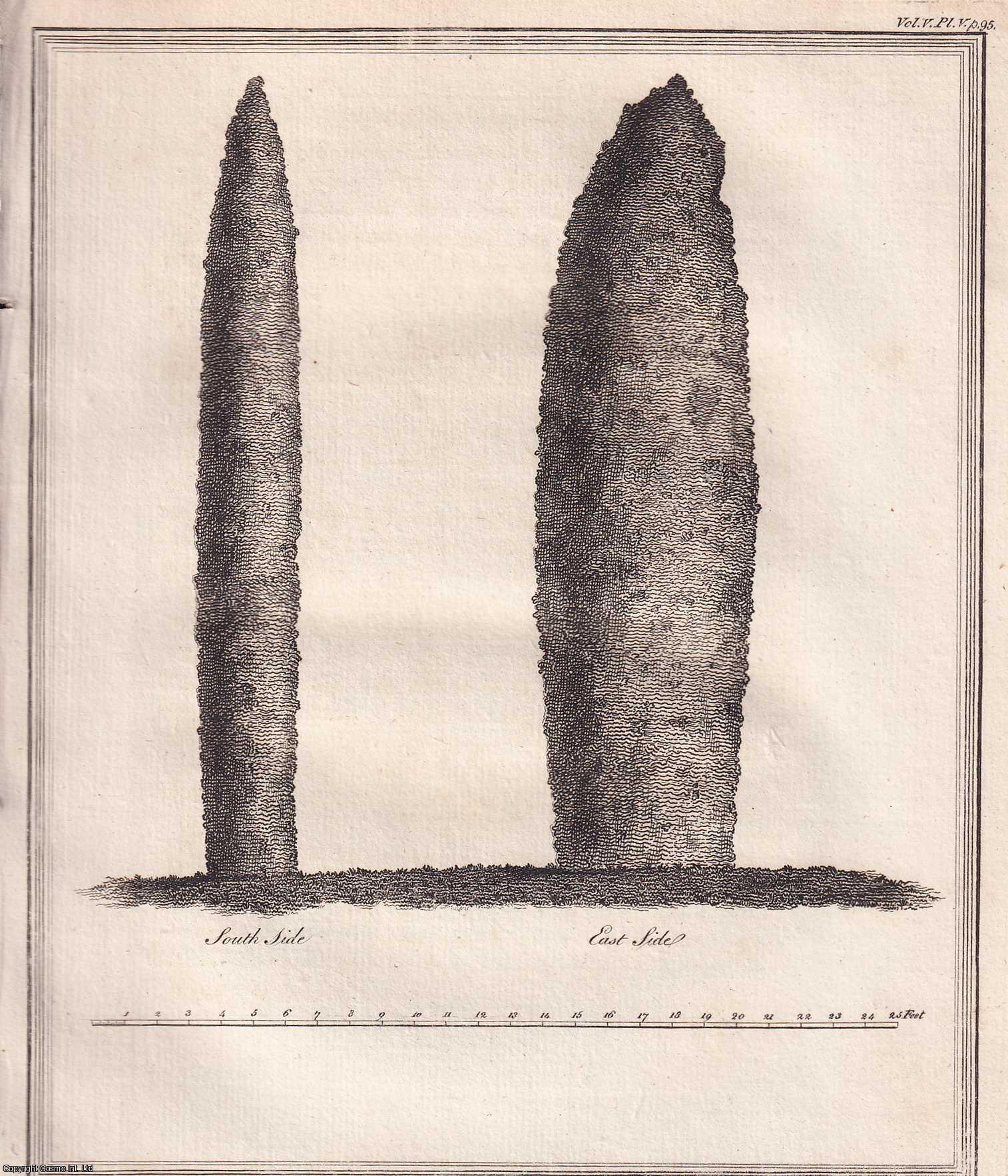 MR. PEGGE - On the Rudston Pyramidal Stone. A rare original article from the journal Archaeologia, 1779.