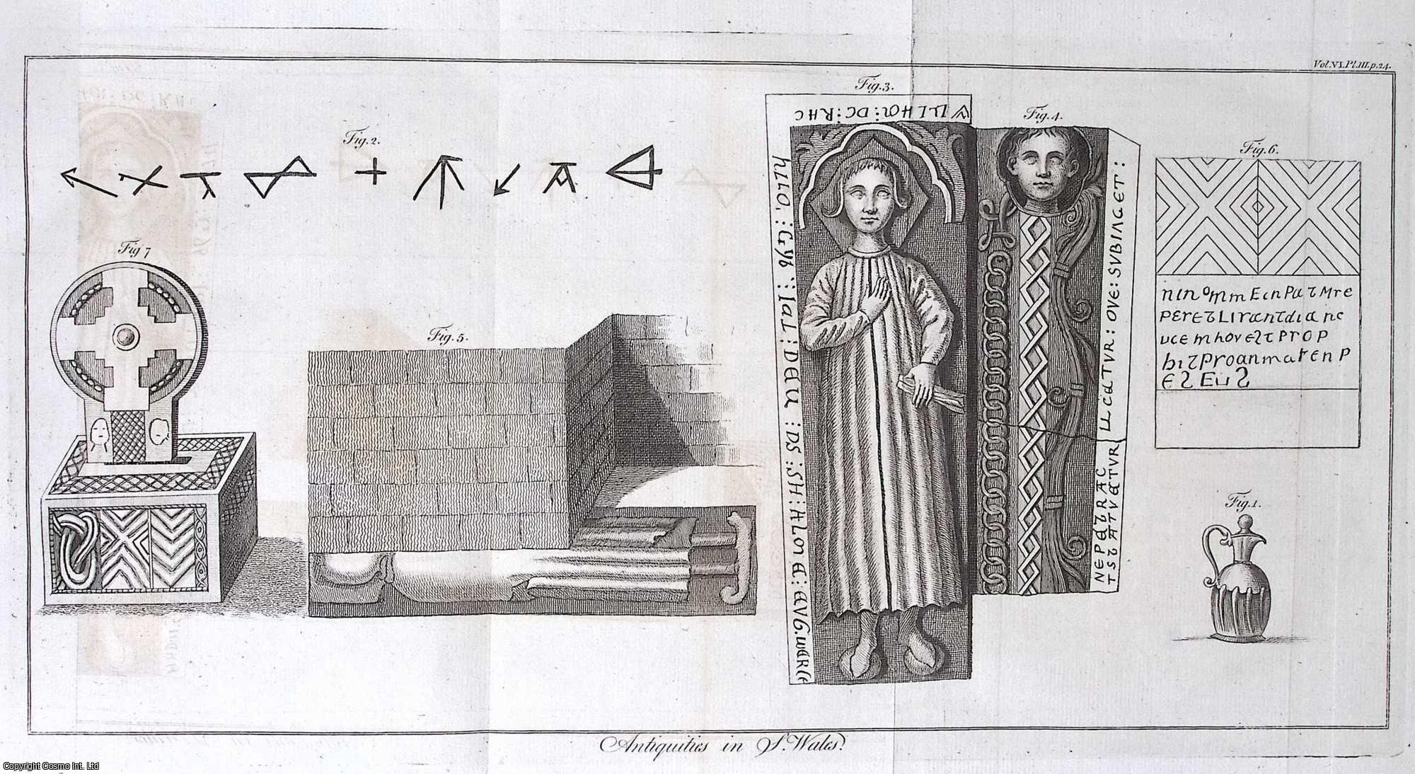 JOHN STRANGE, ESQ. F.R.S. F.S.A. - The Reverend Mr. William Harris's Observations on the Roman Antiquities in Monmouthshire and the neighbouring Counties of Wales; with an Account of some curious Remains of Antiquity in Glamorganshire. A rare original article from the journal Archaeologia, 1782.