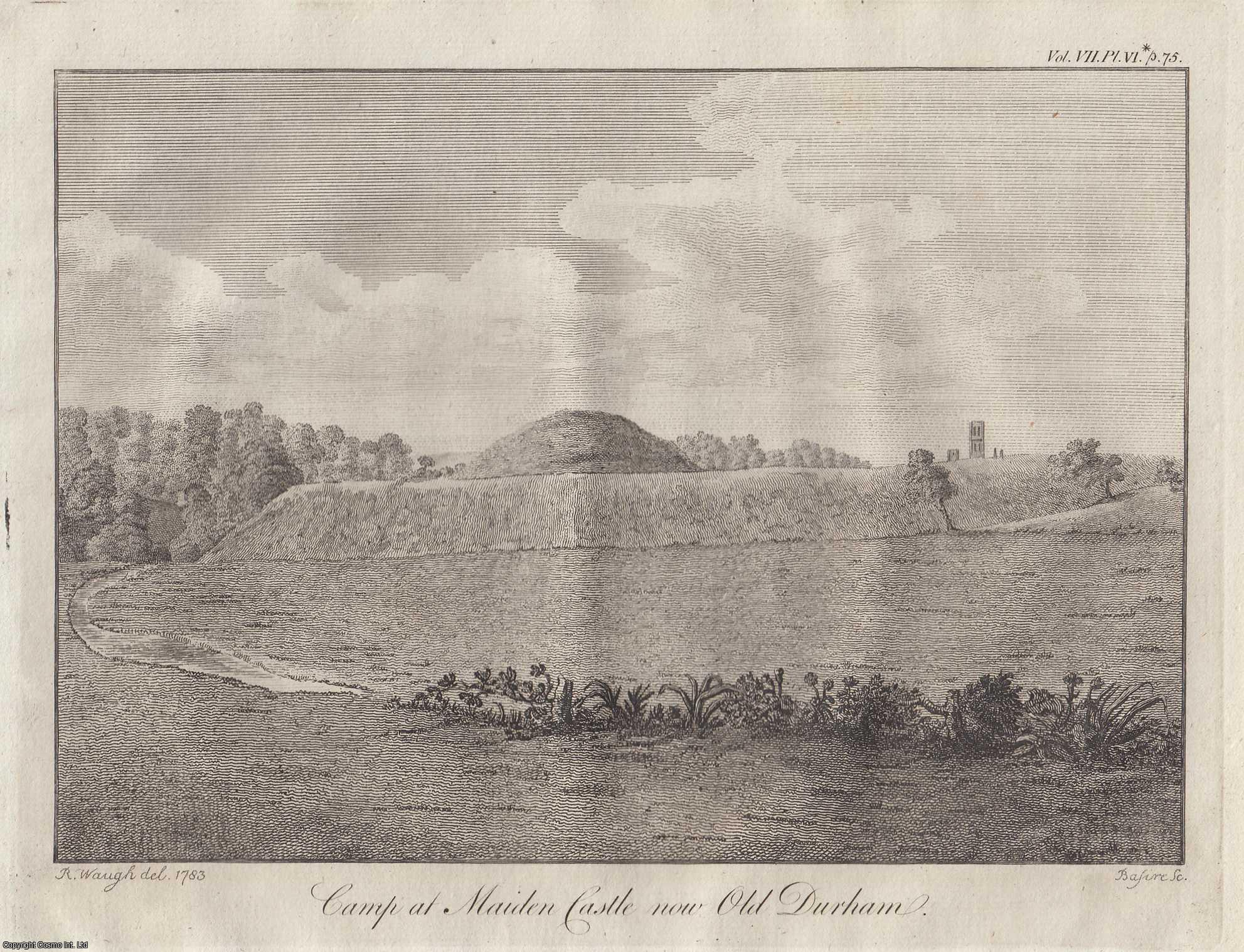 JOHN CADE, ESQ. - Conjectures concerning some undescribed Roman Roads, and other Antiqities in the County of Durham. A rare original article from the journal Archaeologia, 1785.