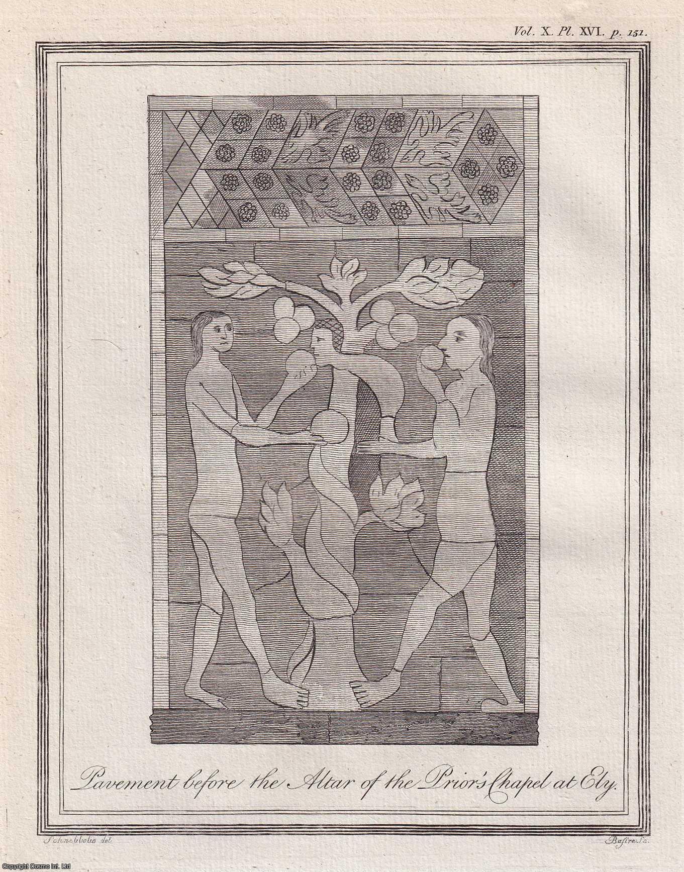 RICHARD GOUGH - A Mosaic Pavement in the Prior's Chapel at Ely; with a brief Deduction of the Rise and Progress of Mosaic Work since the Introduction of Christianity. A rare original article from the journal Archaeologia, 1792.