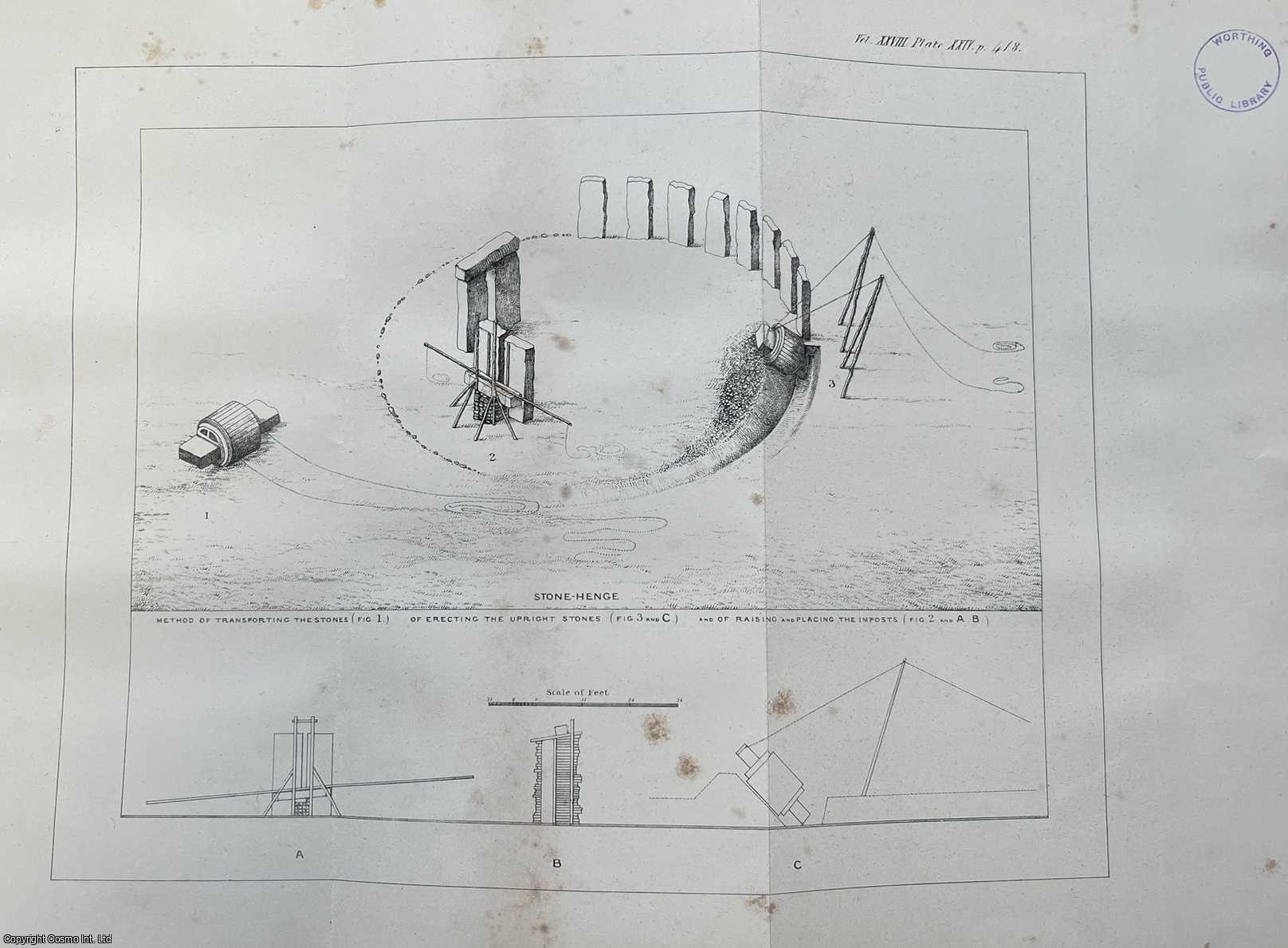 JOHN RICKMAN, ESQ., F.R.S. - On the Antiquity of Abury and Stonehenge. A rare original article from the journal Archaeologia, 1840.