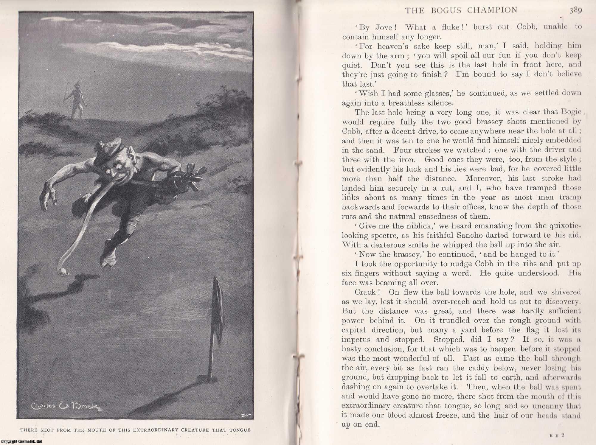 REX RAY. - The Bogus Champion (Golfing Fantasy - The Bogie Creature). A rare original article from the Badminton Magazine, 1898.