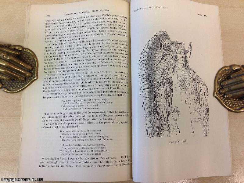 MATTHEWS, WASHINGTON - The Catlin Collection of Indian Paintings. Reprint of a Lecture delivered in the lecture hall of the National Museum, Saturday, April 13, 1889. An original article from the Report of the Smithsonian Institution, 1891.