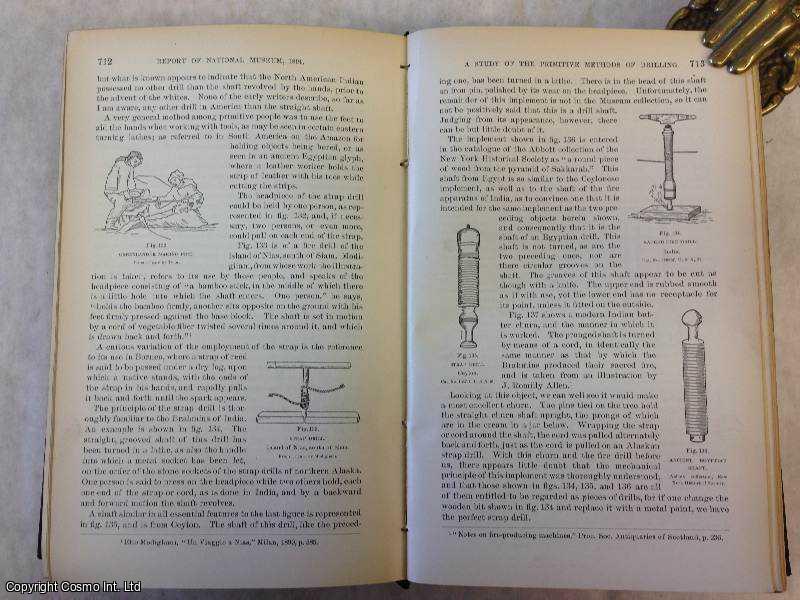 MCGUIRE, J.D. - A Study of the Primitive Methods of Drilling. An original article from the Report of the Smithsonian Institution, 1896.