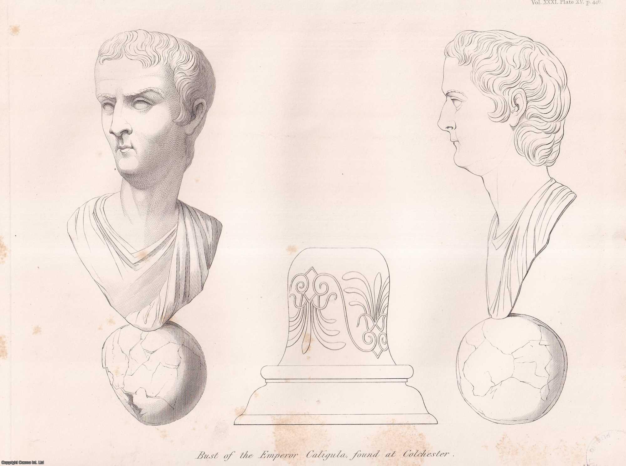 Charles Newton, Esq. - A Description of four Bronzes found at Colchester: from the Collection of Henry Vint, Esq. An uncommon original article from the journal Archaeologia, 1846.