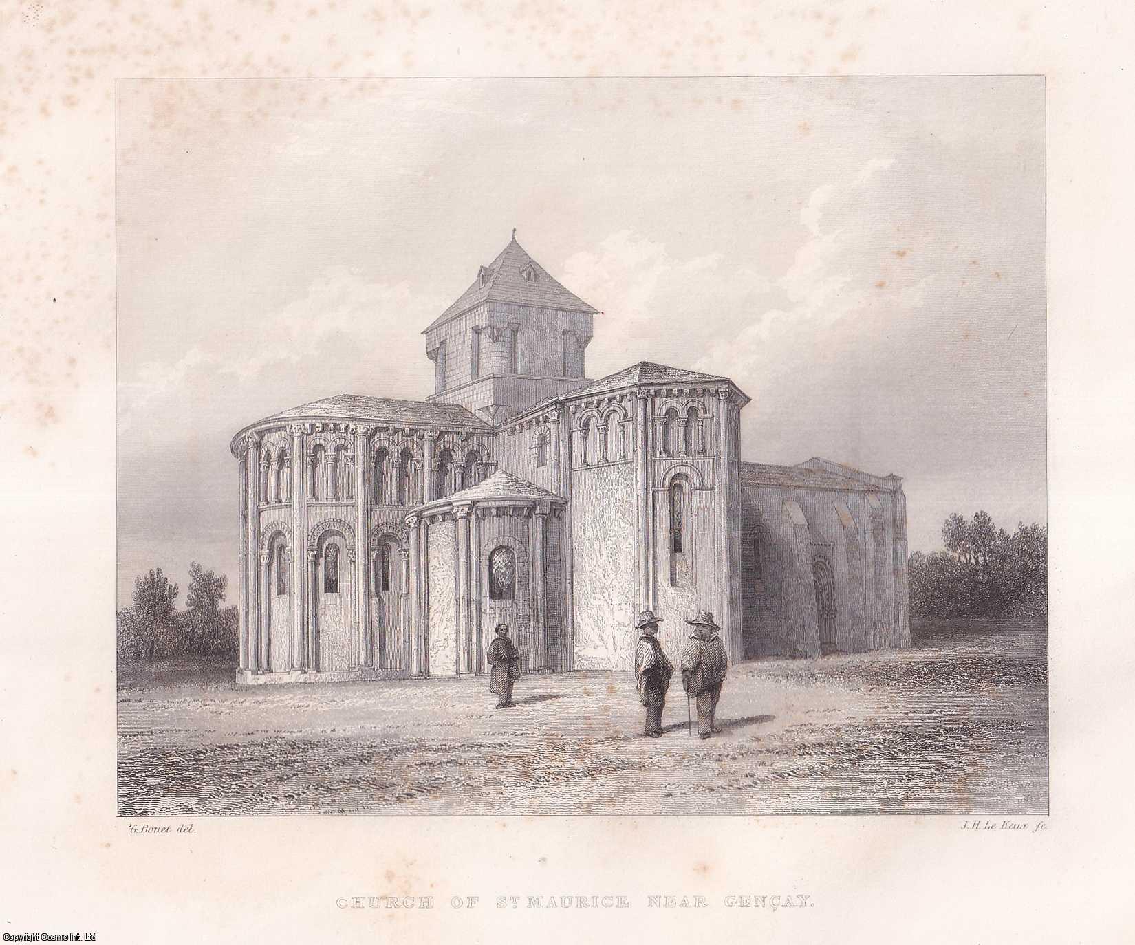 John Henry Parker, Esq., F.S.A. - Continuation of Observations on the Ancient Churches in the West of France. An uncommon original article from the journal Archaeologia, 1853.